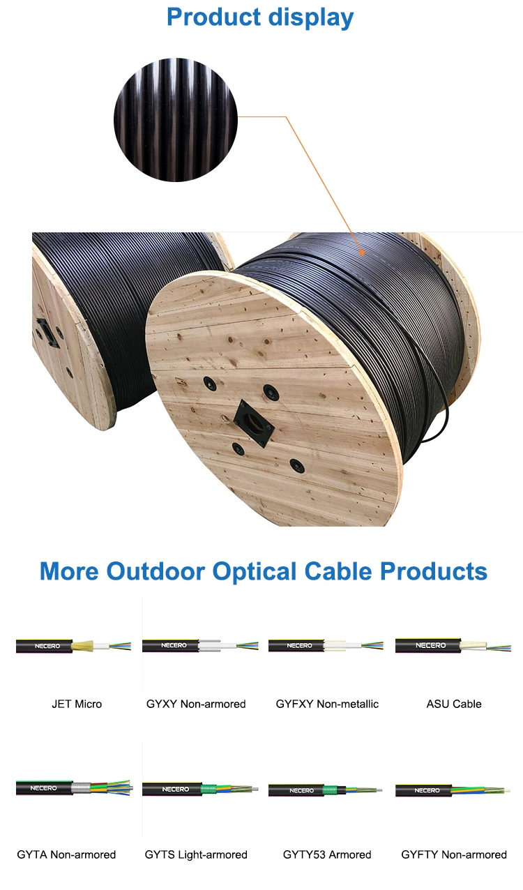 GYTA53 288 Core Single Mode Direct Burial Fiber Optic Cable