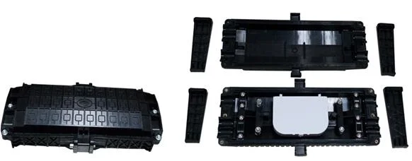 Horizontal or Inline 48 Cores Fiber Optic Splice Closure for Outdoor FTTH Cable Joints