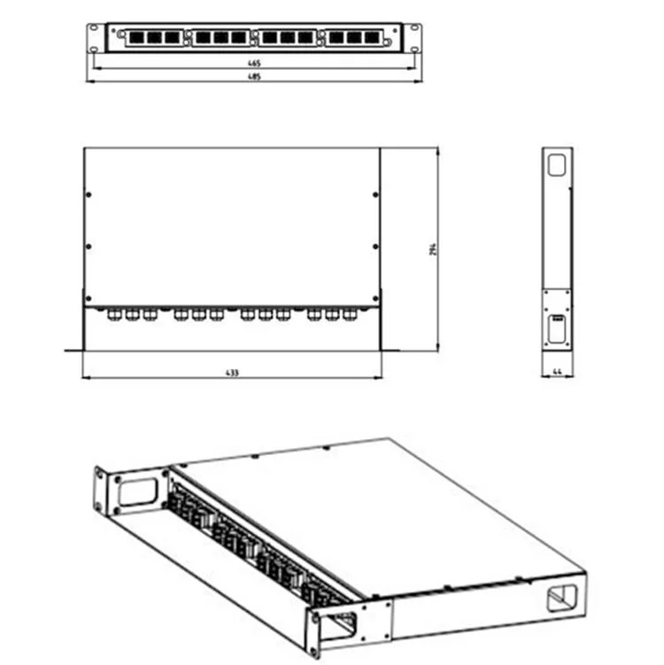 China Intelligent MTP/MPO Cassettes Fiber Patch Panel