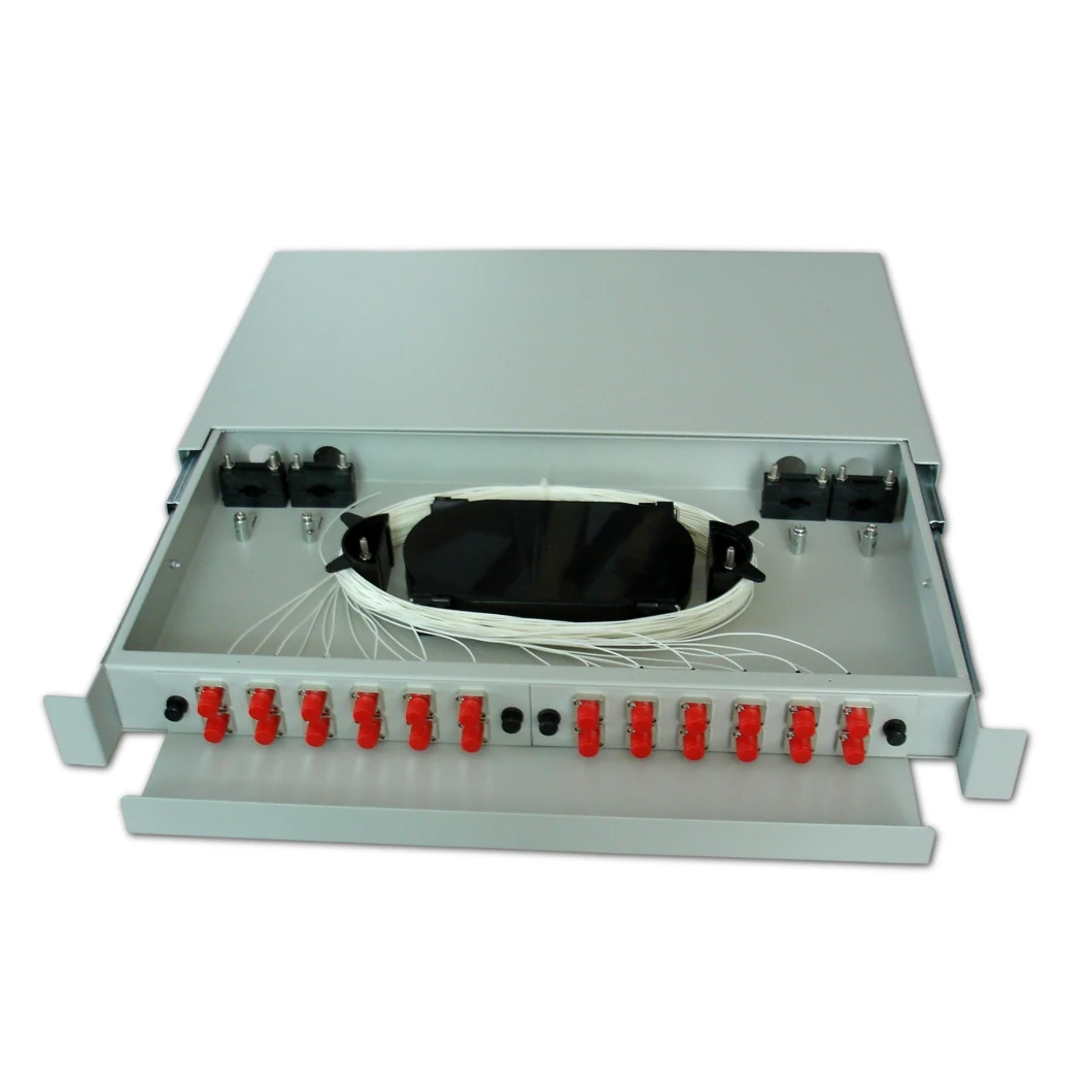 24 Rack Mounted Fiber Optic Patch Panel