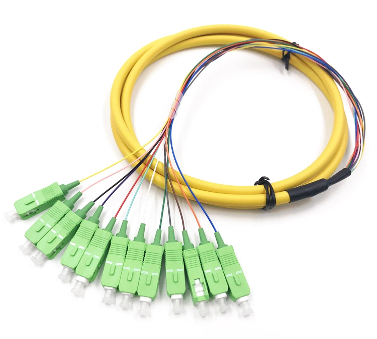 High Quality 12fibers Sc/APC Bunch Fiber Optic Pigtail with Good Price